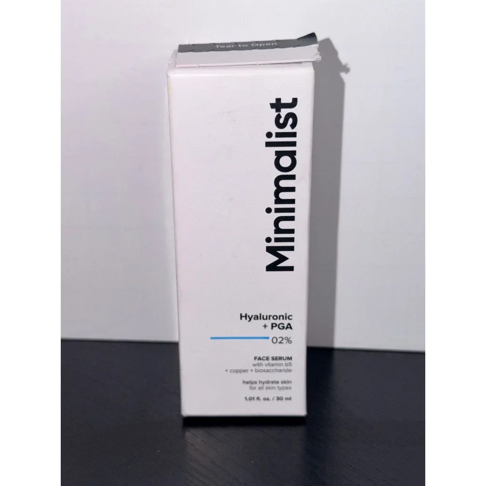 Minimalist Hyaluronic + PGA 02% Face Serum with Vitamin B5 30ml Hydrating Serum